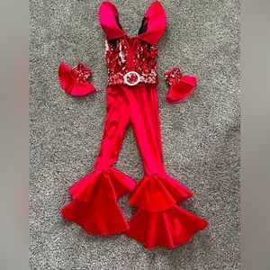 Jazz Disco Dance outfit with the perfect amount of sparkle and shine!  Size 6.